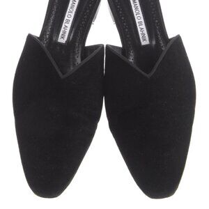 Manolo Blahnik Suede Mules
